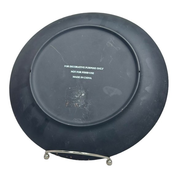 Decorative Ceramic Plate With Vineyard Design 10" - Picture 7 of 8